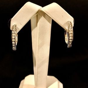 Swarovski Crystal Hoop Pierced Earrings